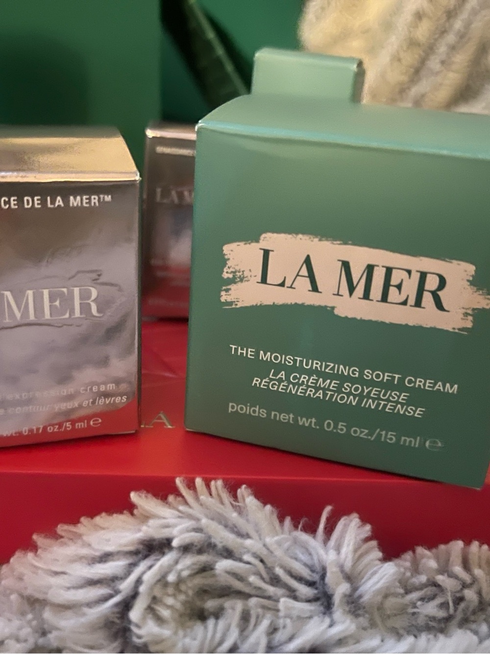La Mer skin care 1full size and 5-tray sizes,LA MER red dragon envelopes,LM BOX - Picture 12 of 14